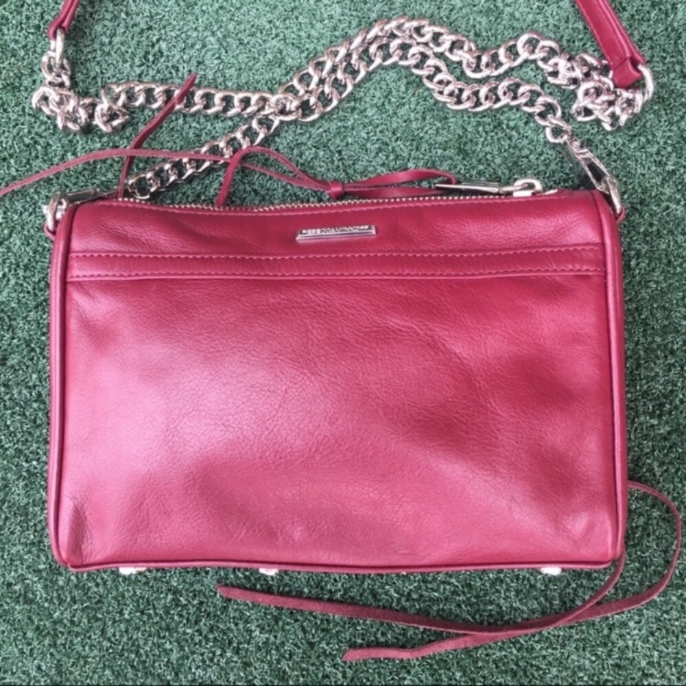 New Rebecca Minkoff Mini Mac Crossbody Bag Wine - Picture 10 of 12